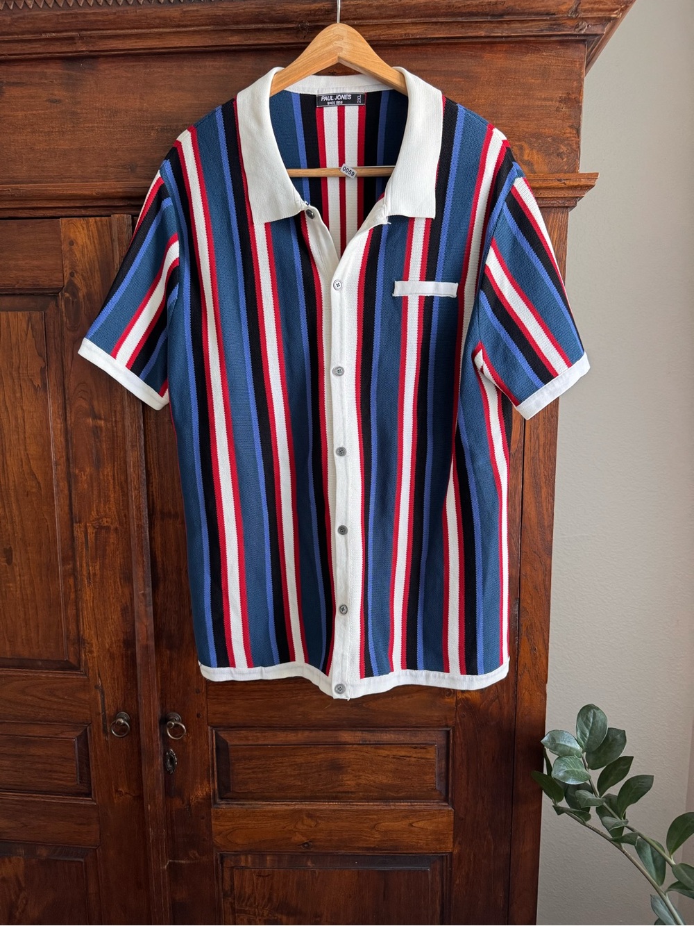 Paul Jones Striped Knit Polo 2XL